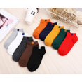 thumbnail image 1 of 6 Pairs Women Four Seasons Socks Solid Candy Color Sweat Deodorant Sweet Cotton Boat Socks, 1 of 28