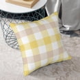 thumbnail image 4 of Spring Yellow and White Throw Pillows Cover 18 x 18 Inch Set of 2 Summer Buffalo Plaid Pillow Covers Farmhouse Checkered Decorative Pillowcases for Home Couch Sofa Decorations, 4 of 6