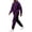 Dark Purple #679, variant on Men's 2 Piece Hoodie Set Pullover Sweatshirt and Jogger Pants, Relaxed Casual Fall Athleisure Outfit with Kangaroo Pocket Matching Sweatsuit, M