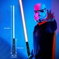 thumbnail image 6 of KBASE Metal Hilt Force FX Lightsaber - Heavy Dueling Galaxy RGB Light Saber with Infinite Colors & 7 Sound Fonts for Adults, 6 of 9