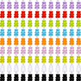 thumbnail image 1 of 54 Uds. Colgantes coloridos de oso de resina gomosa, llaveros de oso de resina para suministros de collar de joyería DIY Sincero  Hogar, 1 of 5