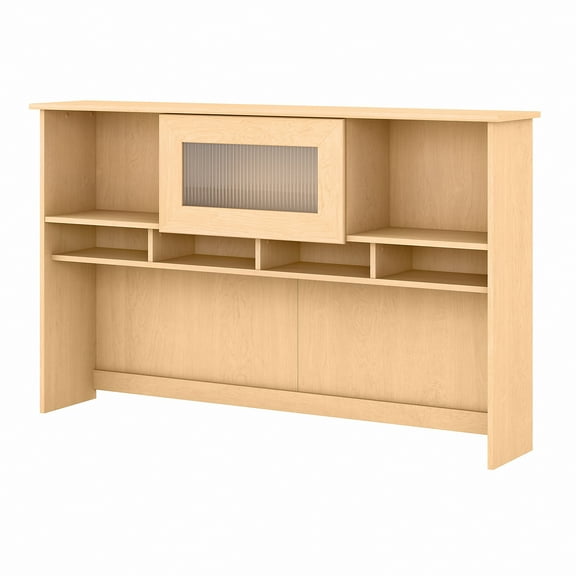 Bush Furniture Cabot Hutch for L Desk or Corner Desk, Natural Maple