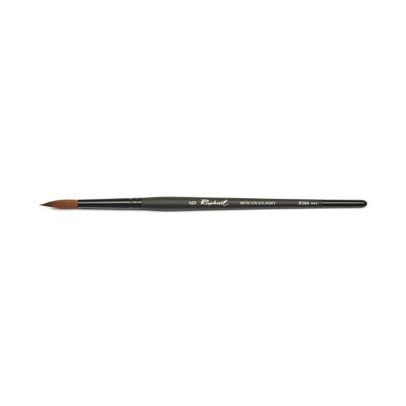 Raphael Synthetic Kolinsky Watercolor Brush, Round, 6