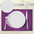thumbnail image 3 of Ambesonne Peace Place Mats Set of 4, Ying Yang Harmony Balance, Standard Size, Purple White Black, 3 of 6