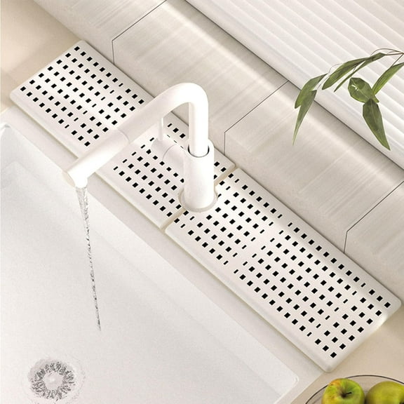 23.6'' Long Diatomite Fast Drying Stone Sink Tray Faucet Mat for Kitchen Sink Suitable for Kitchen Bathroom