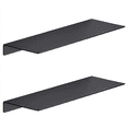 thumbnail image 1 of 2X Metal Wall Shelves,Black Floating Shelves,Bathroom Racks, Wall Display Shelves,Wall Mounted Kitchen Spice Racks(30cm), 1 of 8