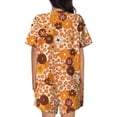 thumbnail image 3 of Naloa Hippie Ditsy Floral Women's Short-Sleeved Pajama Set, Loungewear, Summer pajamas, Breathable Cozy - Medium, 3 of 9