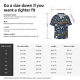 thumbnail image 4 of KLL Festive Cats and Trees Print Men's Shirt Short Sleeve Button Down Summer Cuba Beach Shirts- 4X-Large, 4 of 5