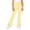 F210-Yellow, variant on FYDUU School Uniform Pants for Girls Stretch Flared Pants Casual Trousers with Split for Kids Autumn Bell Bottoms Casual Slacks 7-8 Years
