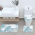 thumbnail image 3 of 4 Pieces Cartoon Bear Shower Curtain Set Kawaii Bathroom Accessories, Toilet Lid and Non-Slip Rugs,Cute Waterproof Shower Curtain Bathroom Accessories Sets Home Decor,12 Hooks,72 x 72 Inches, 3 of 7