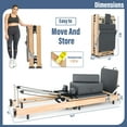 thumbnail image 6 of MOPHOTO Pilates Reformer-Glonerle Pilates Reformer Machine with Springs-Foldable Pilates Machines for Home Use and Studio-Pilates Equipment, 6 of 9