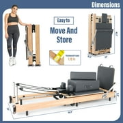 MOPHOTO Pilates Reformer-Glonerle Pilates Reformer Machine with Springs-Foldable Pilates Machines for Home Use and Studio-Pilates Equipment