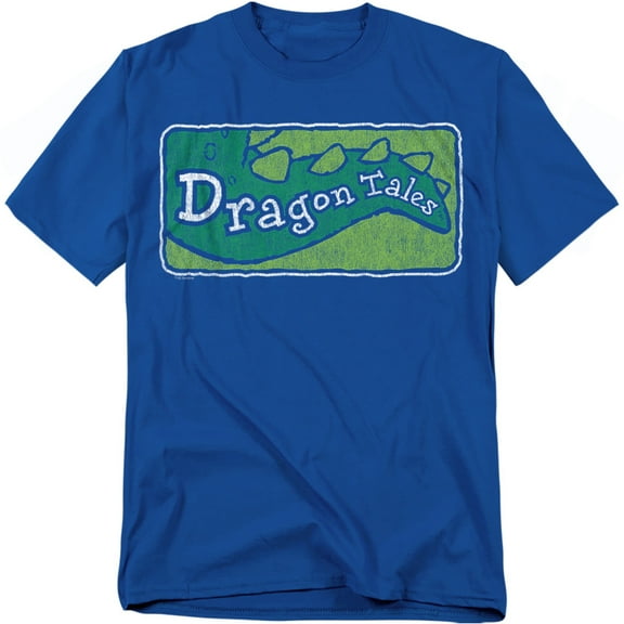 Dragon Tales T-Shirt Logo Distressed Unisex Graphic Tee For Men & Women Royal