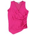 thumbnail image 1 of Blusa Sin mangas con envoltura sintética Bar III rosa XS, 1 of 2