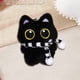 thumbnail image 5 of Llavero colgante de muñeco de peluche blanco de ojos grandes y chirriantes | Adorable llavero de peluche de terciopelo suave con sonrisa bordada, 5 of 6