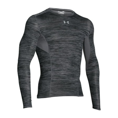 Graphite Training Top - Men's CoolSwitch Long Sleeve Compression Shirt - Graphite, XXXL
