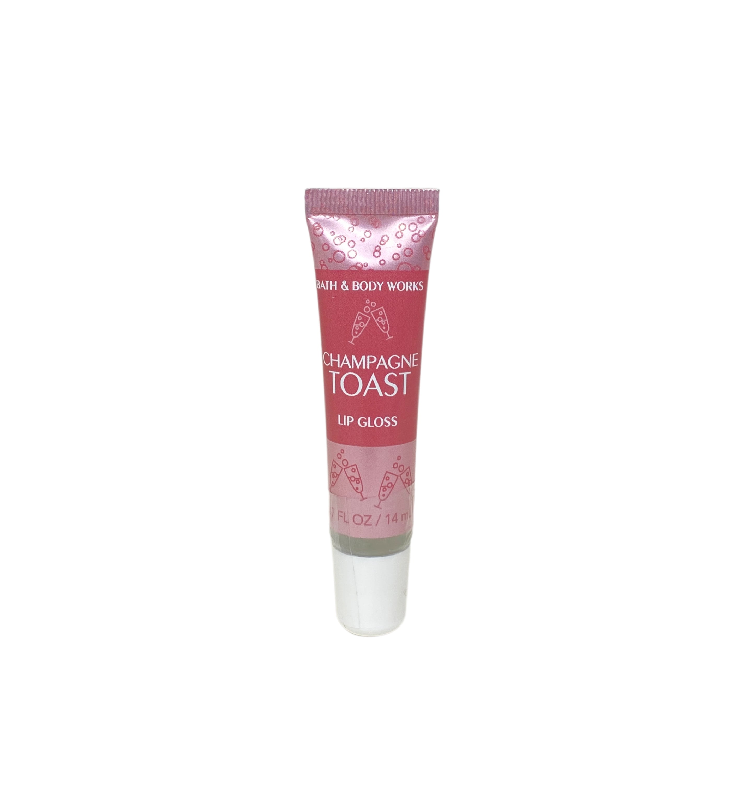 Bath & Body Works Champagne Toast 3 Lip Glosses with a Natural Oats Mini Soap