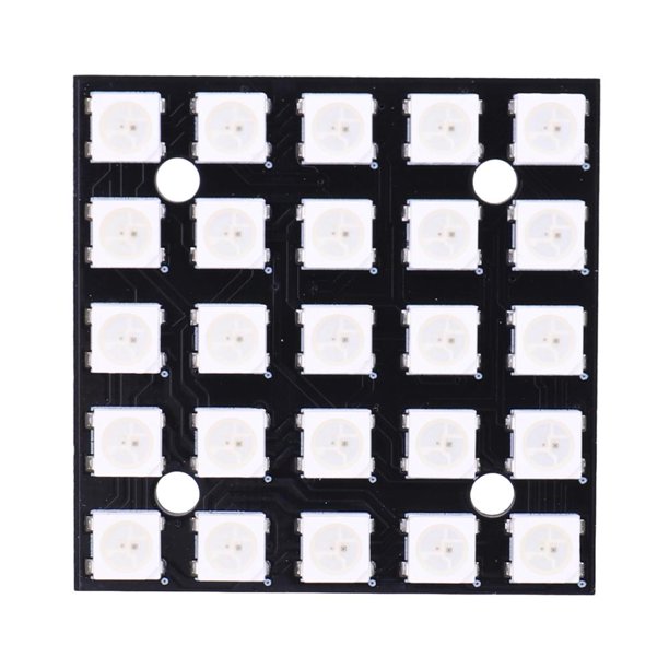 Placa de desarrollo de lámpara de color WS2812B 5*5 Bit 5050 RGB LED Componentes electrónicos