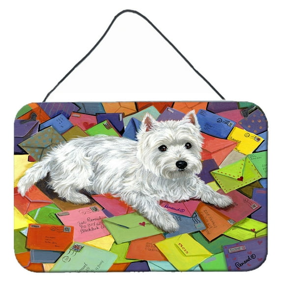Carolines Treasures PPP3289DS812 Westie Zoes Mail Wall or Door Hanging Prints  8x12 multicolor
