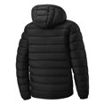 thumbnail image 6 of Purcolt Mens Big and Tall Hooded Puffer Jackets Trendy Casual Quilted Long Sleeve Full Zip Up Winter Thermal Outerwear Comfort Loose Fit Coats with Pockets, 6 of 7