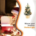 thumbnail image 4 of Advancent Pino de Navidad de 20cm, árbol Artificial pequeño, decoración de Navidad falsa, accesorio DIY, atmósfera de Año Nuevo, adorno para centro Kits de decoración para fiestas oro Advancent HA008880-01, 4 of 6