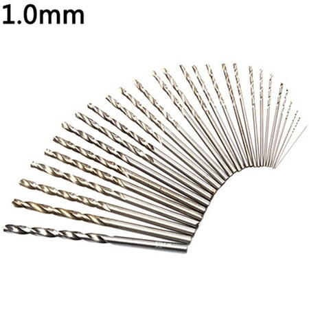 

Accieey 10Pcs/Set 0.3mm-3mm Mini Micro HSS Spiral Twist Drill Bit Drilling Tool Set