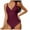 Purple, variant on Womens Tummy Control Swimsuits One Piece Swimsuit Women Swimsuits For Women Ruched Bathing Suits Strappy V Neck Monokini