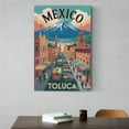 thumbnail image 6 of Vintage City Travel Poster of Toluca Featuring Streetcars, Flowers And Skyline Print Poster, 6 of 8
