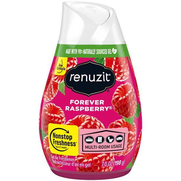 Renuzit Adjustable Solid Gel Air Freshener Cone, Forever Raspberry