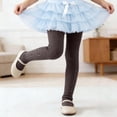 thumbnail image 2 of Ticikt Kids Rhinestone Stockings Glitter Tights girls Dance Tights,Color:Coffee, 2 of 4