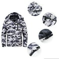 YuKaiChen Men's Waterproof Ski Jacket, Winter Mountain Coat, Camo1 Gray