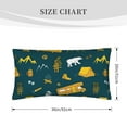 thumbnail image 2 of Kdxio Camping Pattern Pillowcase with Envelope Closure,20" x 36" Pillow Cases,Gifts for Men or Women-No pillow, 2 of 5