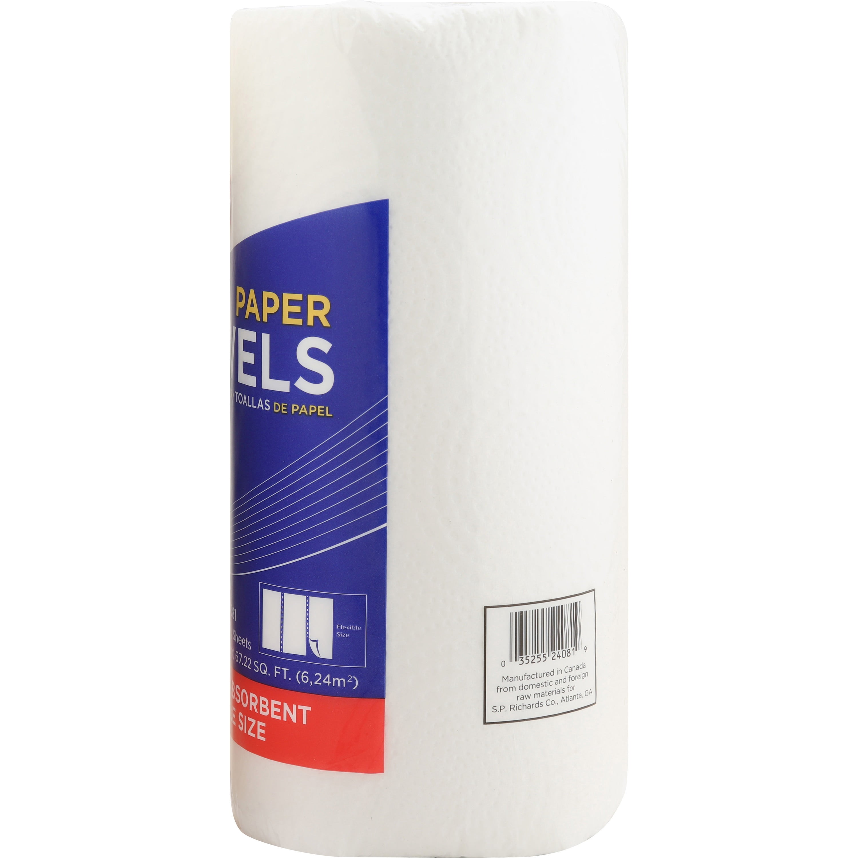 Genuine Joe Paper Towels - 2 Ply - 11" X 4.40" - 200 Sheets/roll - White - Flexible, Perforated, Absorbent, Soft - For Kitchen, Multipurpose, Breakroom - 24 / Carton