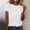 A08 White, variant on Womens Minimalist Daisy Row Print Short Sleeve Crewneck T Shirt Simple Flower Graphic Summer Casual Soft Daily Wear Fashion Tee Lightweight Classic Style Breathable Tops Shirts
