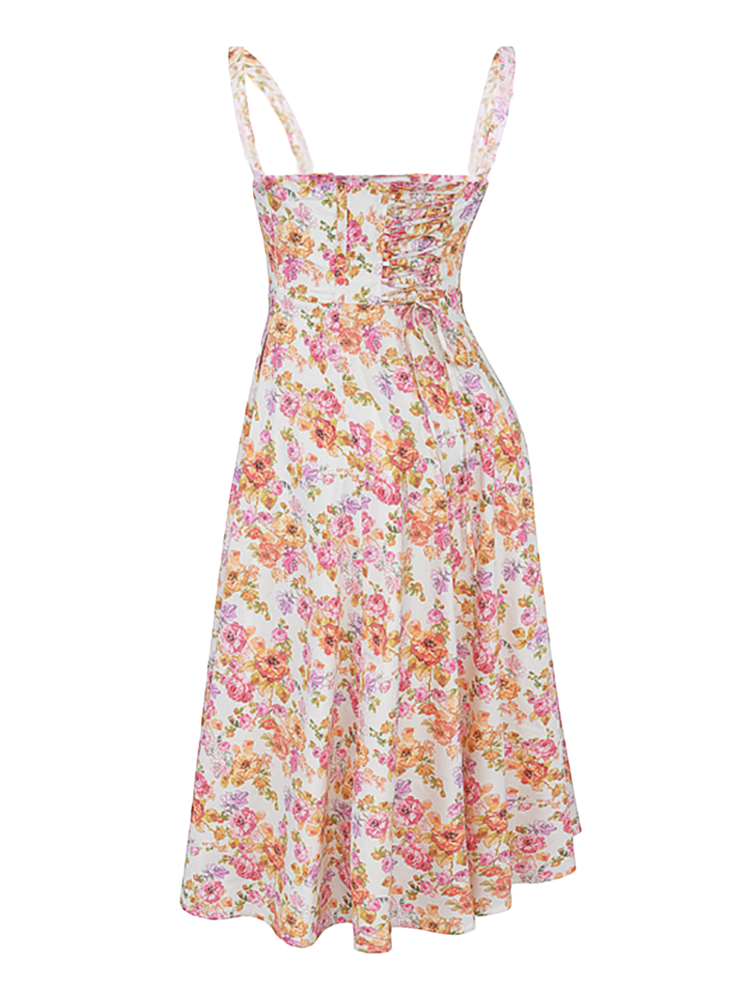 quui / 新品・未使用 string knit bustier【écru】 GUIZIO Knitted Corset Top in Cream Floral | REVOLVE