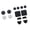 black and white, variant on Button Caps Touchpad Stickers with Joystick Covers Back Button Pad for Controller 2 Gaming Accessory Multi Color