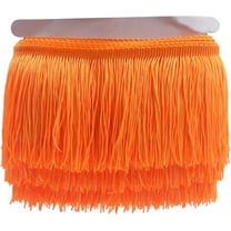 YYCRAFT 10 Yards 4 Inch Wide Tassel Curtain Fringe Trim by The Yard for DIY Sewing Crafts Clothing Curtains Decoration-Orange