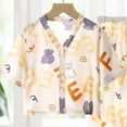 thumbnail image 5 of Dmsael Baby Boy Fall Outfits Baby Clothes 3 6 12 18 24 Months 2T 3T 4T 5T Long Sleeve Pants Set Comfortable Stylish Cartoon Print Kids Homewear Set, 5 of 5