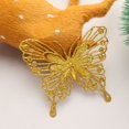 thumbnail image 5 of New Gold Powder Glitter New Year Decor Christmas Butterfly Fake Butterfly Christmas Tree Decorations Home Xmas Ornaments RED, 5 of 8