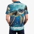 thumbnail image 5 of Rocae Watercolor Turtle for Men's Short Sleeve Polo Shirt, Quick Drying Performance Moisture Wicking Sports Men's Golf Shirt Small, 5 of 9