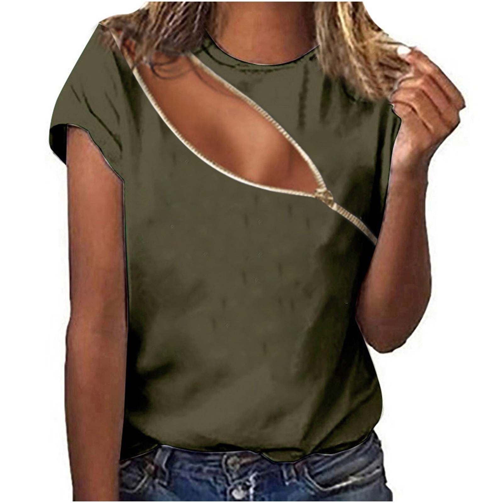 Women Clothing Stretch Top Blouse Casual Crop Jacket Size M L XL 1X 2X 3X 