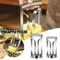 thumbnail image 3 of QHUDLV Simplify Your Pineapple Preparation with the Stainless Steel Pineapple Peeler - Enjoy Perfectly Sliced and Cored Pineapples Every Time pineapple corer, 3 of 9