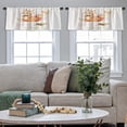 thumbnail image 4 of LALILO Kitchen Curtain Valance Cute Watercolor Rod Pocket Window Curtain 52"x 18" Set of 2, 4 of 7