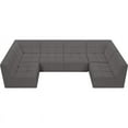 thumbnail image 5 of Meridian Furniture Relax Grey Velvet Modular Sectional, 5 of 9