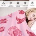 thumbnail image 3 of Cute Pink Cowgirl Hats Flannel Fleece Throw Blanket Cowboy Boot Soft Blanket for Couch,Cozy,Warm,Lightweight,50x60 Inches, 3 of 6