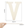 thumbnail image 2 of 17 Inch Wooden Letter,Large Blank Unfinished Wooden Alphabet Letters for Crafts, DIY Projects, Birthday, Party(Letter V), 2 of 7