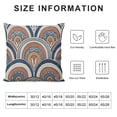 thumbnail image 5 of SHANXI Throw Pillow Covers Home Decor Mid Century Rainbow Stripe Geometric Pillow Cases Decorative 24x24in, 5 of 5