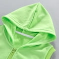 thumbnail image 7 of Viluyesy Boys Girls Vest Jacket 4-5T, Sleeveless Zipper Cotton with Pockets Casual Hooded Outwear Green(3-12T), 7 of 7