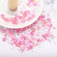 thumbnail image 5 of Uxcell 30g Mix Pearls and Rhinestones 3-10mm Resin Flatback Pearls Rhinestones and Half Pearls Pink White, 5 of 6