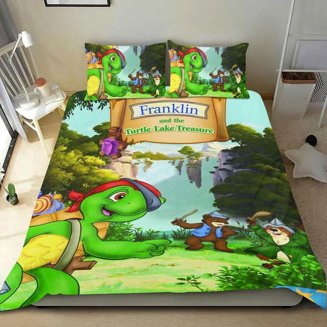 Franklin Conjunto de sábanas temático, trío de piezas, cómodo y amigable con la piel, diseño único, regalo de decoración para el hogar para familiares, amigos y fans,140cm *210cm